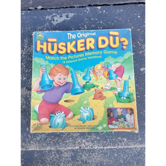 HUSKER DU 1993 Western Golden Matching Board Game 100% Complete - Picture 1 of 8
